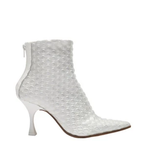 White Boots Snake Skin Shoes Ladies Leather Boots Mid Heel Women Dress Boots Leather