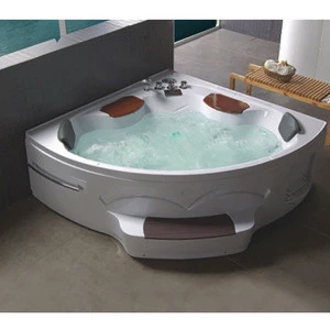 White corner massage bathtub(C006)