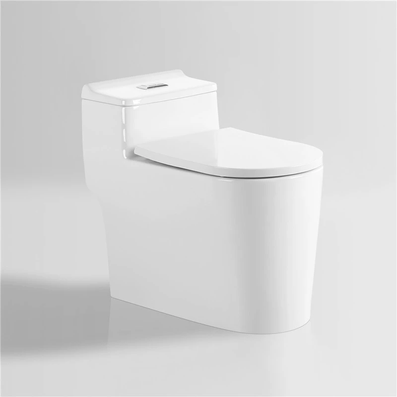 White ivory color s trap one piece closet sanitary wares ceramic bathroom toilet set