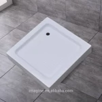 WHITE PURE ACRYLIC SQUARE SHOWER TRAY  SHOWER BASE FOR  TOP HOTEL