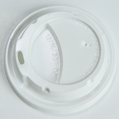 White/Black Disposable Polystyrene PS plastic lid cover for paper cups