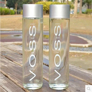Wholesale 500ml pet plastic empty cylindrical insulated voss water bottle
