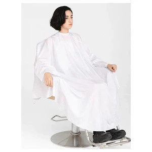wholesale adjustable neck polyester waterproof barber cape cover poncho hairdressing cape