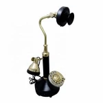 Wholesale Black Finish Brass Cord Design Old Vintage Style Decorative Antique Telephone