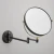 Import Wholesale Black Wall Mounted 360 Degree Rotation Flexible Hotel Vanity Makeup Mirror from China