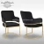 Import Wholesale chairs dining chairs modern luxury gold stainless steel metal frame legs beige velvet fabric dining chairs from China