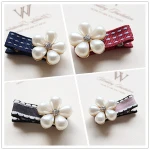 Wholesale Children Faux Pearl Flower Hair Clip Cute Hair Accessories For Girls Drop Shipping