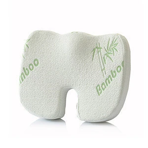 Wholesale coccyx seat cushion memory foam bamboo cushion with handle for car seat sofa
