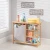 Import wholesale collapsible foldable shelf 3 compartments bamboo laundry hamper laundry basket with lid from China