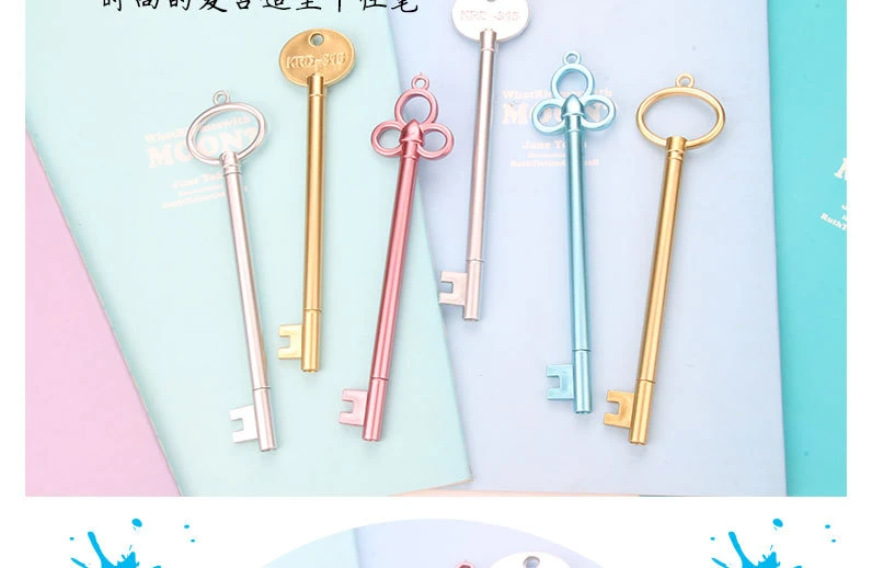 Wholesale Cute Key School Supplies Office Stationery Gel Pens Set Photo Album Mini Gel Pen