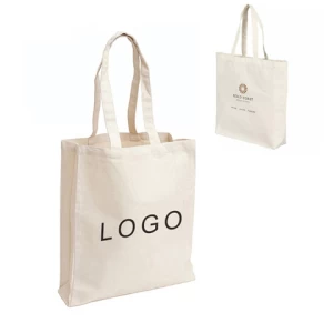 Wholesale Eco-friendly Portable Reusable Extra Large Foldable Cotton Blank Canvas Tote Shopping Bag Custom