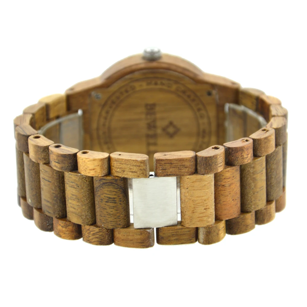 Wholesale Factory Handcrafted Wood Original Watches With Band Custom Logo Digital Design Your Own Bamboo Wood Watch