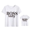 Wholesale family matching clothes Outfits Mother And Daughter T-Shirt Cute Tops lovely kids baby girl boys casual T shirt