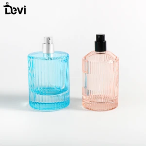 Wholesale Fashion 30ml 50ml 100ml Colorful Glass Luxury Perfume Bottle Empty Thick  Bottom Spray Bottles