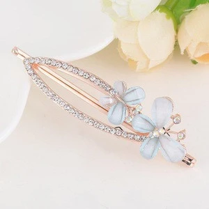 Wholesale fashion dseign metal butterfly hairpin for women