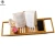 Import Wholesale handcrafted bathtub bamboo bathtub caddy tray from China