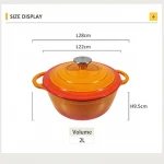 Wholesale healthy enamel cast iron cookware sets casserole