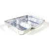 Wholesale High Quality Aluminum  2 Compartment Microwave Food Container