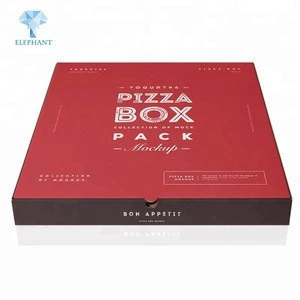 Wholesale high quality cheap custom logo portable reusable corrugated delivery pizza box
