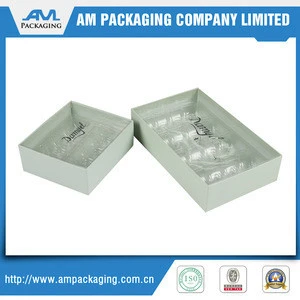 wholesale luxury printing door gift cardboard truffle custom box packaging with transparent tray