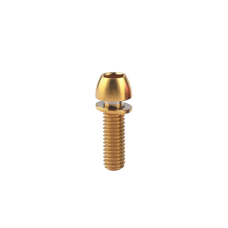 Wholesale M5X16 Tapered Head Titanium Bolts with Washer