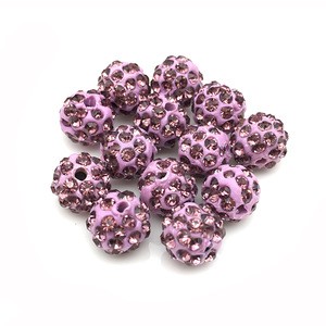 Wholesale Micro Pave Disco Crystal Beads Bracelet Spacer for Jewelry Making Beads