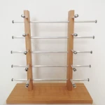 wholesale optical sunglass display stand bamboo eyewear display stand sunglasses rack for sale