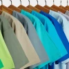Wholesale Plus Size Big and Tall 230GSM Cotton Blank Solid T-shirts White Black Colorful tshirts Short Sleeve shirt for Men