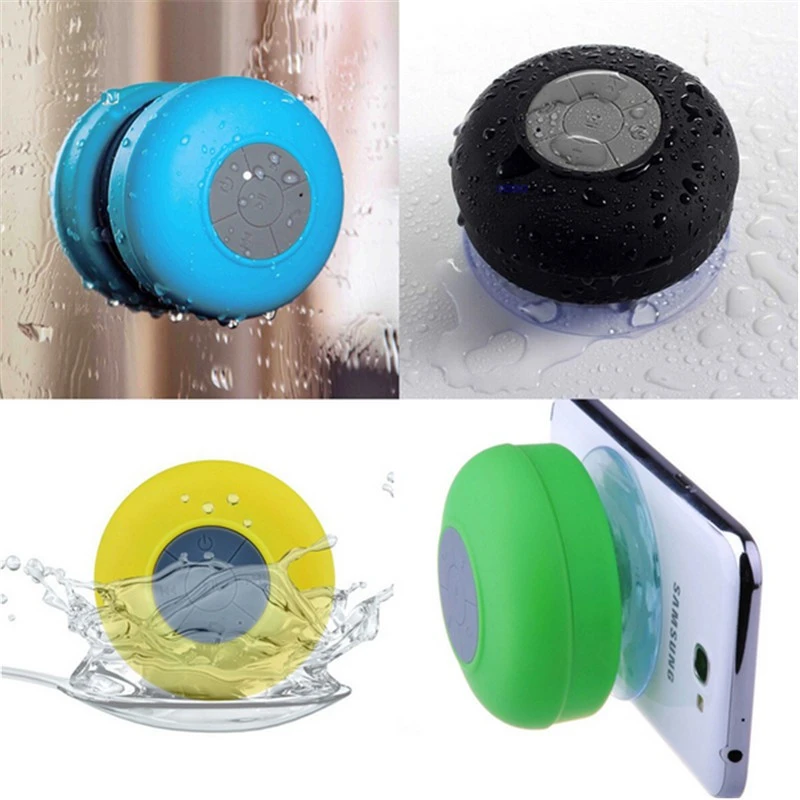 Wholesale Qi Standard Wireless Stereo Dc 5V Sucker Mini Shower Speaker Ipx6 Waterproof Bluetooths Speaker