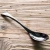 Import wholesale quality black steel spoon long-handled spoon for serving food from China
