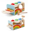 wholesale toddler educational toy pound tap bench and wooden xylophone baby toys for kids multifunctional and multicolor