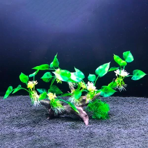 Wholesale Tree Aquarium Fish Tank Decoration Plastic Artificial Driftwood Aquarium Plants