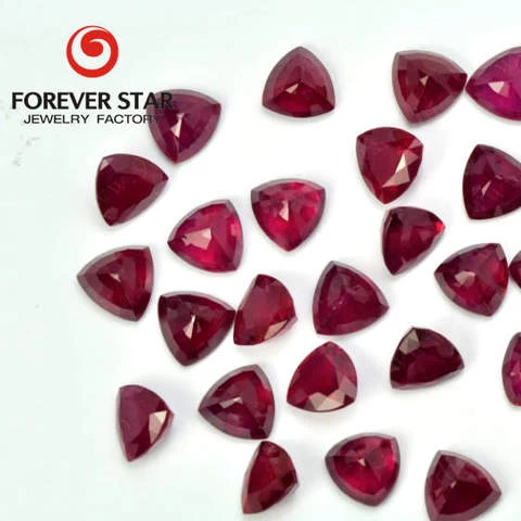 Wholesale Trilliom Natural Cut Precious Ruby Stone Natural Ruby Gemstone Price