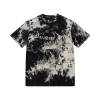 Wholesale Tshirt Cotton Digital Tshirt Printing Black Apricot Mix Color Tie Dye Tshirt
