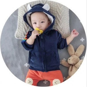 Wholesale Winter kids casual cotton jacket with fleece coat thick kids clothing