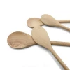 Wholesales Chinese Simple Beech Wood Long Handle Spoon For Kitchen