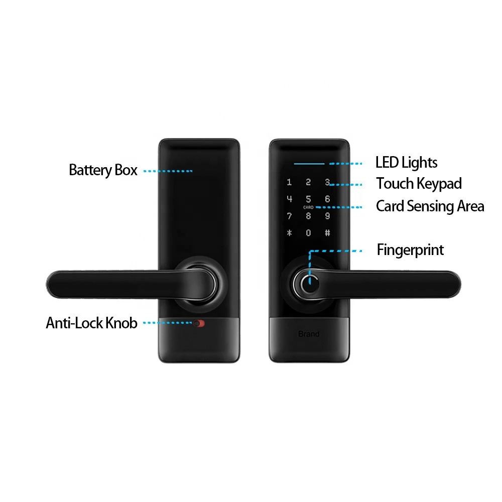 wifi tt lock BLE App smart Biometric cerradura fingerprint lock
