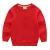 Import Winter 100% cotton Solid Color baby boys girls unisex Long sleeve clothes  t-shirt jackets kids sweatshirts for 1-14 year old from China