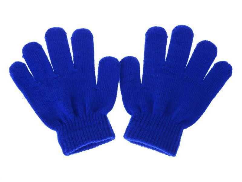 QKURT 2 Pairs Winter Kids Knitted Gloves Full Finger Magic Gloves Stretchy Knitted Glove Winter Thermal Magic Gloves Children Warm Touch Screen Gloves for Boys Girls Aged 6-10