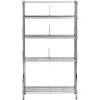 Wire Book Metal Shelf Rack Storage Organizer Shelving Unit Home Office in Chrome