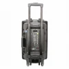 Wireless Portable Bluetooth Pa System Trolley Speaker With UHF Microphone,Rechargeable Battery,Remote Control