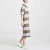 Import Women clothing long polo stripe knit dress from China