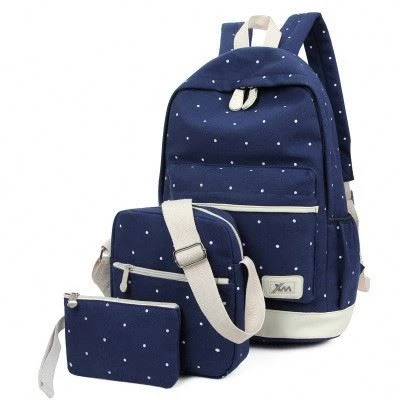 Women Three Pieces Suit Set School Bags For Teenagers Backpack Bag