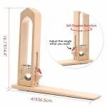 Wood Leathercraft Hand Stitching Sewing Leather Lacing Pony Horse Clamp Table DIY Desktop Tool Craft Sewing table