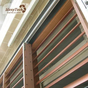 Wood plastic composite material horizontal wpc shutter louvers for window frame