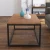 Import Wooded desktop metal frame leg rectangular coffee table for living room furniture from China