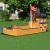 Import Wooden Backyard Boat Sandbox With Bench For Kids from China