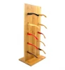 Wooden Bamboo display rack stand for sunglasses eyewear display tray