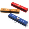 Wooden Harmonica Musical Instruments 16 Holes Double-Row Blow Cartoon Color Woodwind Mouth Harmonica Melodica  for Children Toys