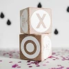 wooden monthly baby milestone blocks ,custom wood rectangle blocks for crafts